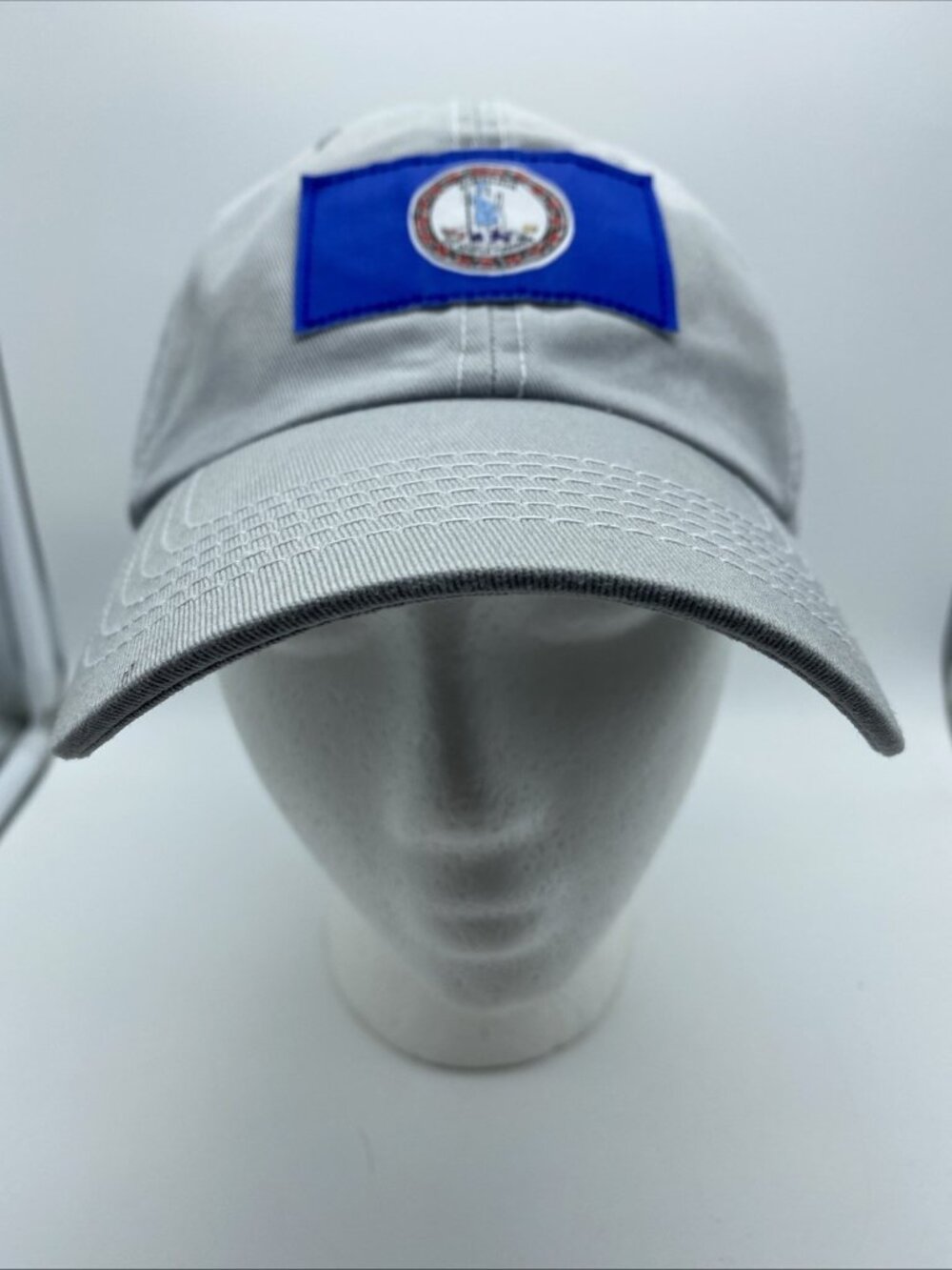 Virginia State Flag Gray Hat Cap Strap-back OSFM Captivating